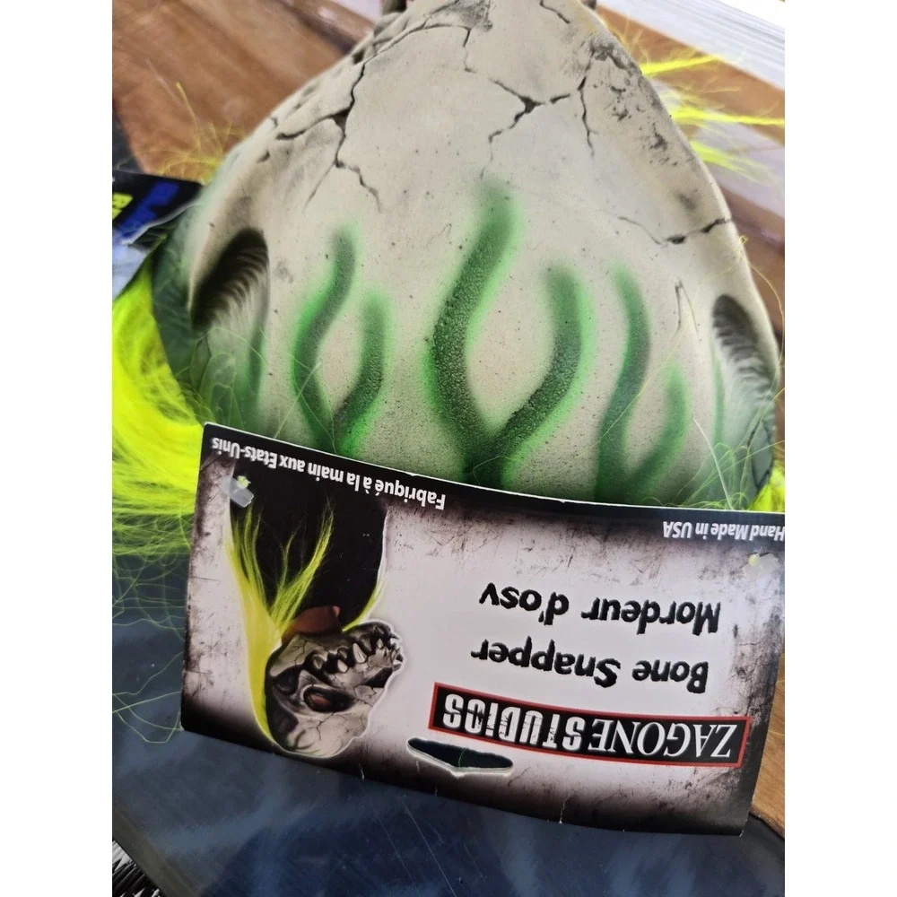 Zagone Studios Bone Snapper Mask Bill Ystrom Blacklight‎ Horror NWT Halloween